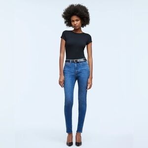 5. MADEWELL 10" High-Rise Roadtripper Authentic Skinny Jeans in Faulkner Wash